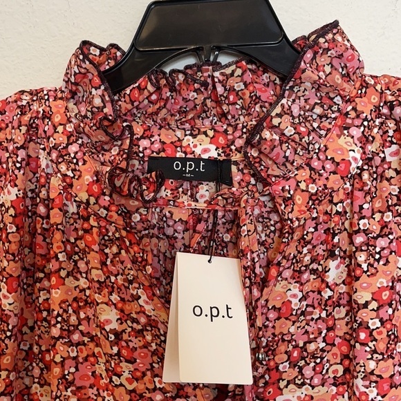 NWT Anthropologie O.P.T. Maxi Floral Ruffle Dress - Picture 7 of 12